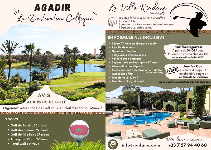 avis au pro de Golf
